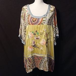 Johnny Was embroidery tunic